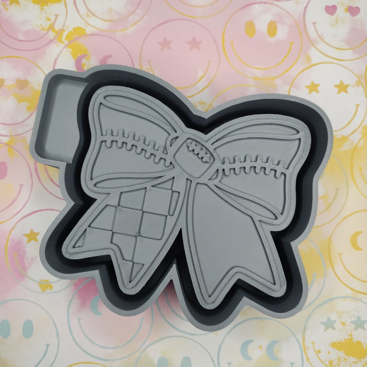 Football Team Bow Silicone Freshie Mold