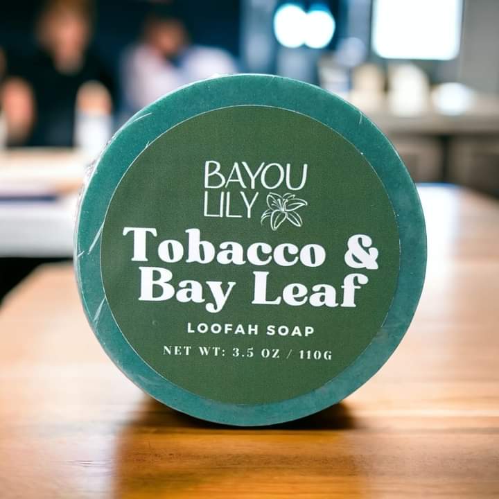 Tobacco Bay Leaf Glycerin Loofah Soap