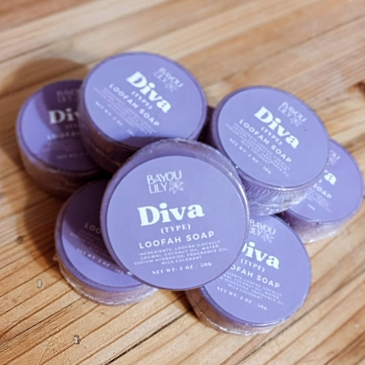 Diva (type) Loofah Soap (mini)