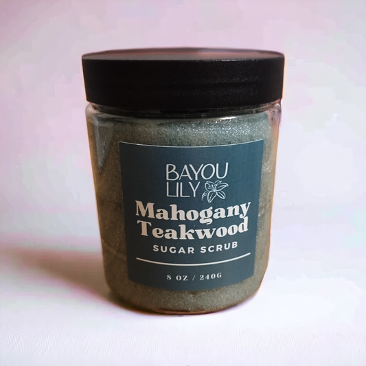 Mahogany Teakwood Sugar Scrub