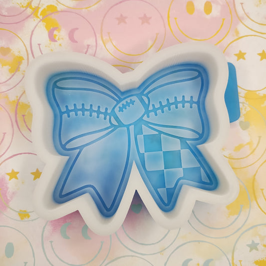 Football Team Bow Silicone Freshie Mold
